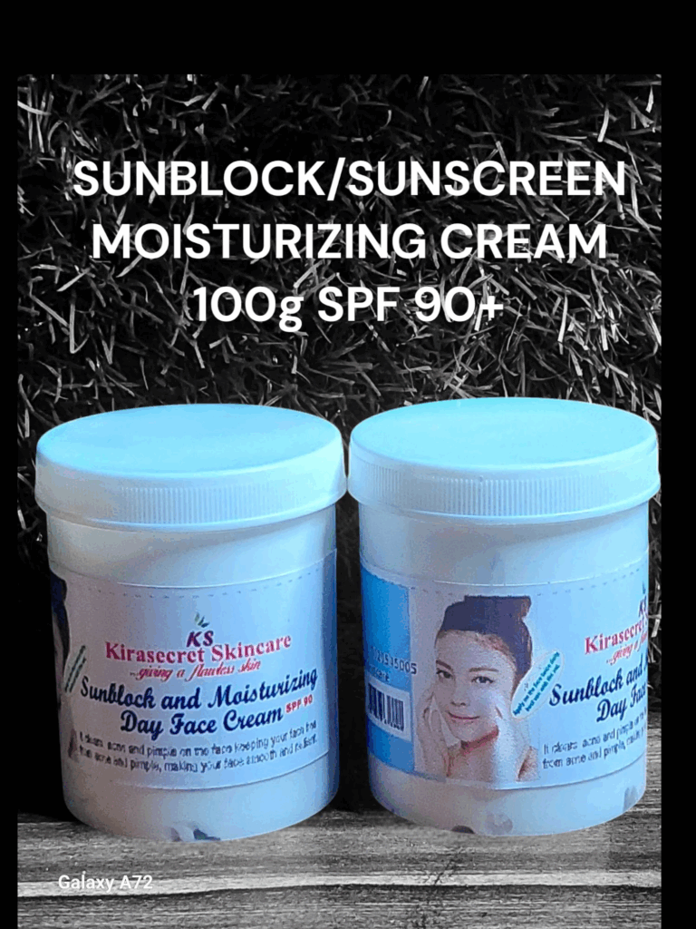 SUNBLOCK SUNSCREEN AND MOISTURIZING Day FACE CREAM 100g SPF 90+ to Protect your skin For sunburn and Redness