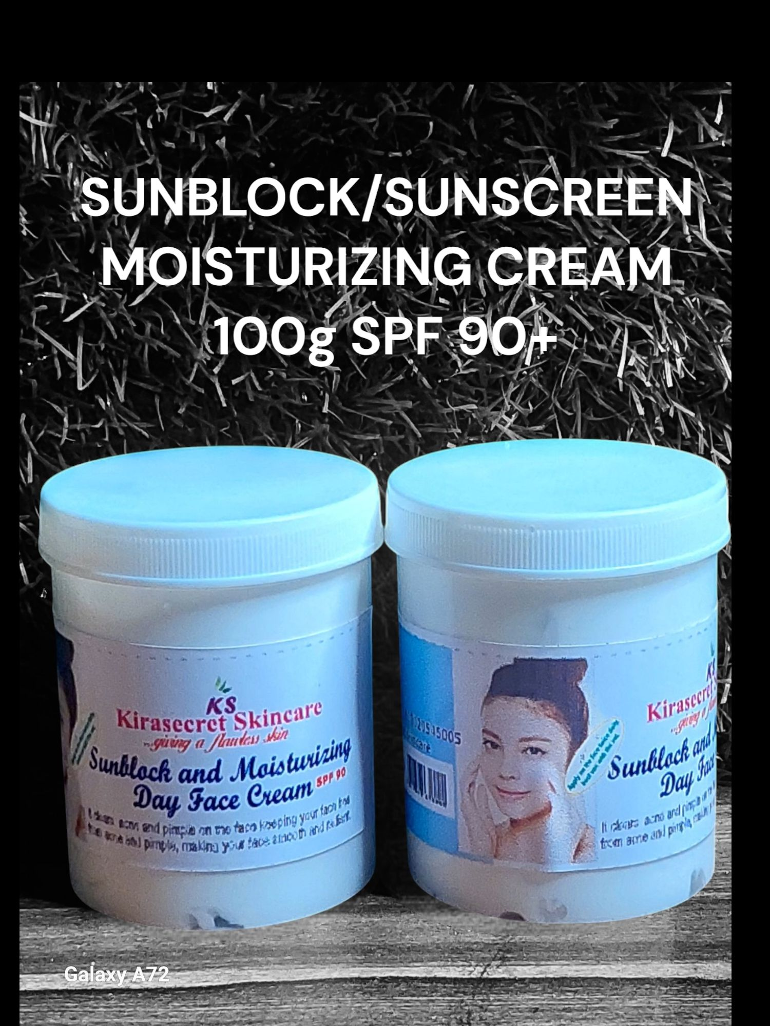 SUNBLOCK SUNSCREEN AND MOISTURIZING Day FACE CREAM 100g SPF 90+ to Protect your skin For sunburn and Redness