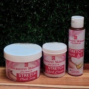 STRETCHMARK REMOVER SET FAST RESULT 600G It Fades and Clears Old Stretchmark and Scars Very Fast