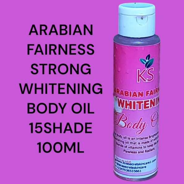 ARABIAN FAIRNESS WHITENING BODY OIL 15SHADE STRONG WHITENING SUPER EFFECTIVE 100ML