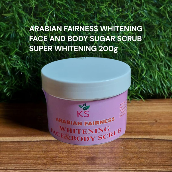 ARABIAN FAIRNESS WHITENING FACE AND BODY SUGAR SCRUB SUPER WHITENING 15SHADE 200g