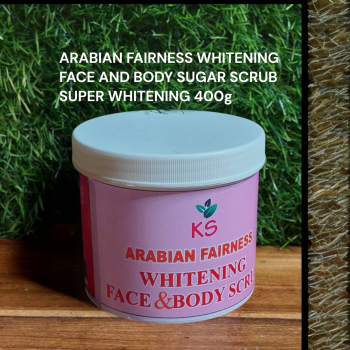 ARABIAN FAIRNESS WHITENING FACE AND BODY SUGAR SCRUB SUPER WHITENING 15SHADE 400g