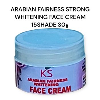ARABIAN FAIRNESS WHITENING FACE CREAM 15SHADE STRONG WHITENING 30g it whitens and Lighten the Face Very strong