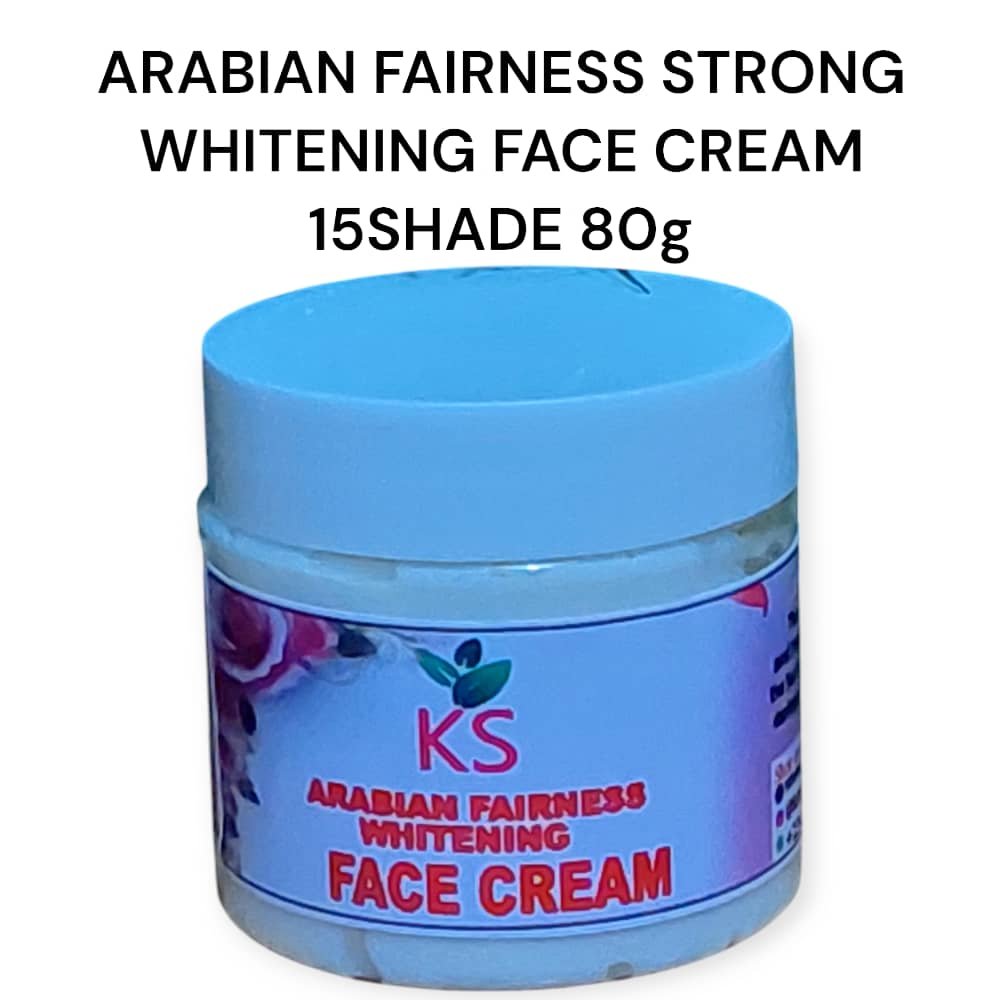 ARABIAN FAIRNESS WHITENING FACE CREAM 15SHADE STRONG WHITENING 80G it Whiten and Lighten the Face Very Strong