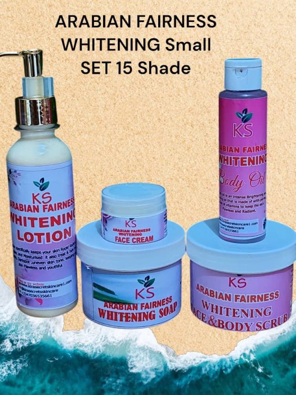 ARABIAN FAIRNESS WHITENING Small SET 15 Shade 1.1kg Super Skin Whitening It Lighten and Whiten the Skin very fast
