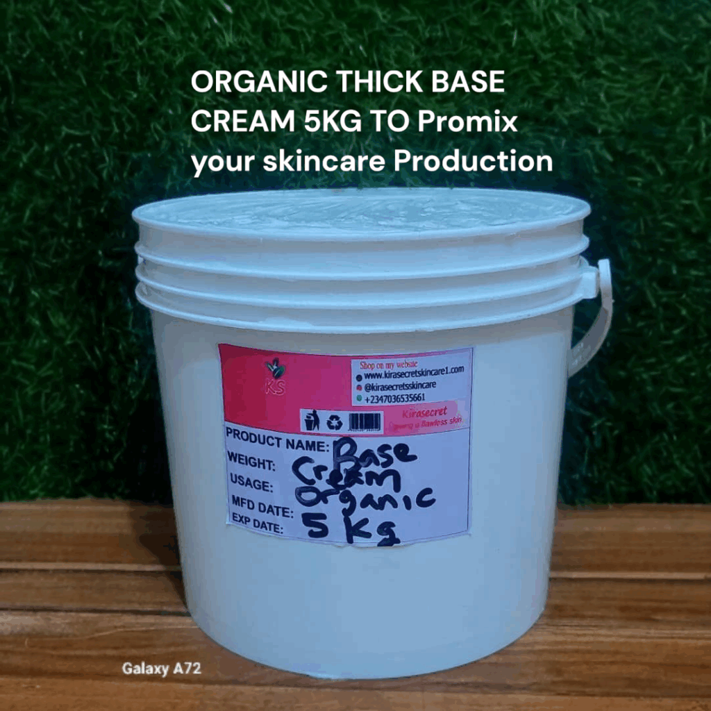 BASE CREAM Thick ORGANIC 5KG For SkinCare Production