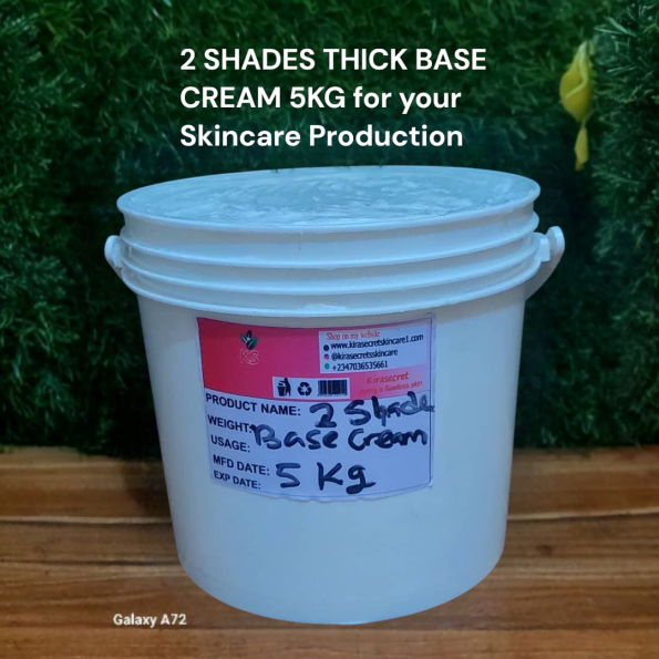 BASE CREAM 2 SHADES Thick BASE CREAM 5KG for your Skincare Production