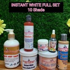 INSTANT WHITE 15 SHADES VERY STRONG WHITENING FULL SET 2.1KG This set Whiten the Skin very Fast and Clean