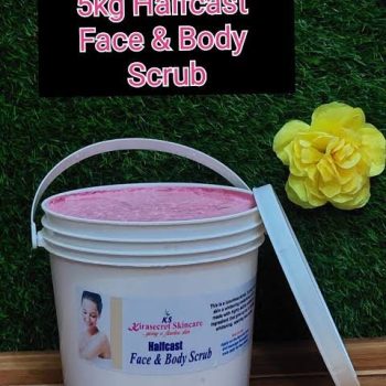 HALFCAST STRONG FACE AND BODY WHITENING SCRUB 15 Shades 5KG Super Whitening