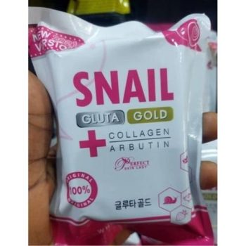 SNAIL GLUTA GOLD + COLLAGEN ARBUTIN SOAP FACE & BODY 100g
