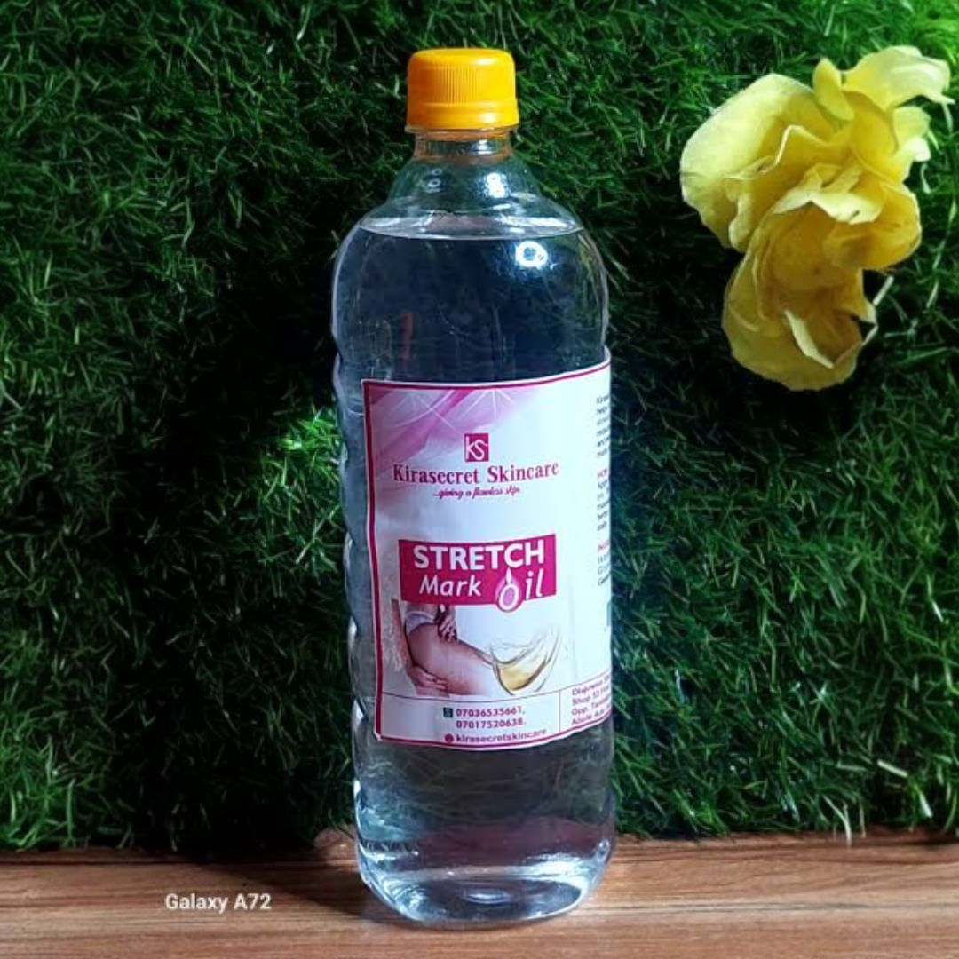 STRETCHMARK REMOVER OIL FAST RESULT 1LITER It Fades and Clears Old Stretchmark and Scars Very Fast
