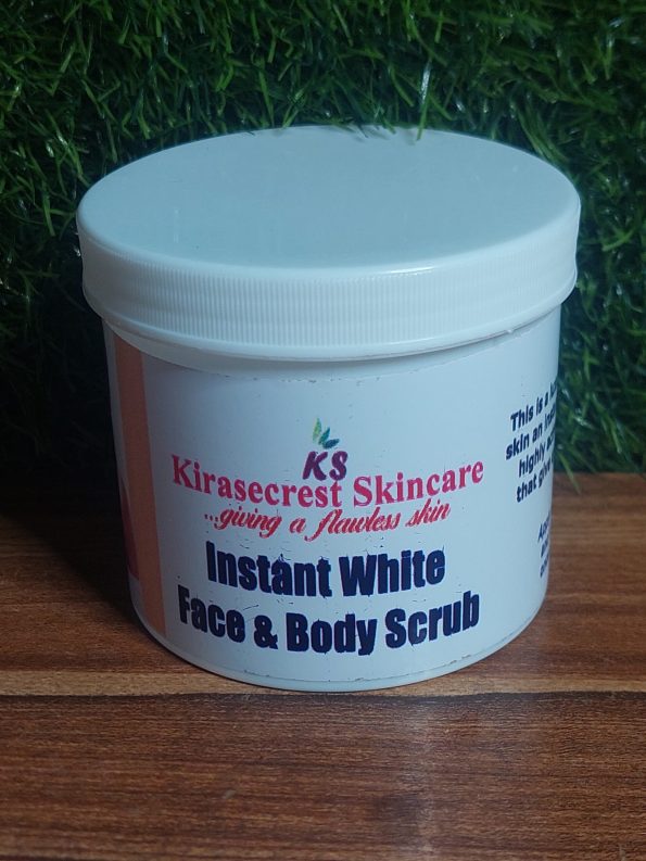 INSTANT WHITE FACE AND BODY SCRUB 15 Shades VERY STRONG WHITENING 400G