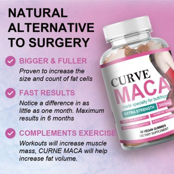 CURVE MACA PLUS 60 Gummies 300g