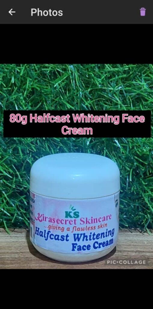 HALFCAST STRONG WHITENING FACE CREAM 15 Shades 80G It Whiten the Face and Clear darkspot