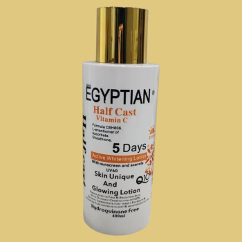 EGYPTIAN HALFCAST VITAMIN C 5DAYS ACTIVE WHITENING LOTION 400ml