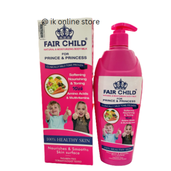 FAIR CHILD NATURAL MOISTURIZING BODY MILK WITH AMINO ACIDS & MULTI VITAMINS LOTION 400ml