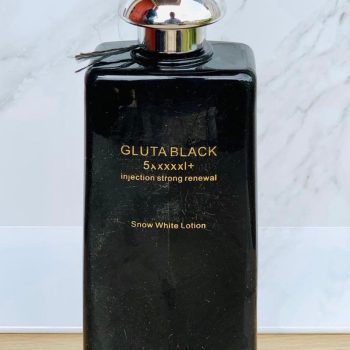 GLUTA BLACK 5xxxxxl + INJECTION RENEWAL SNOW WHITE LOTION ABEBI WHITE 500ml