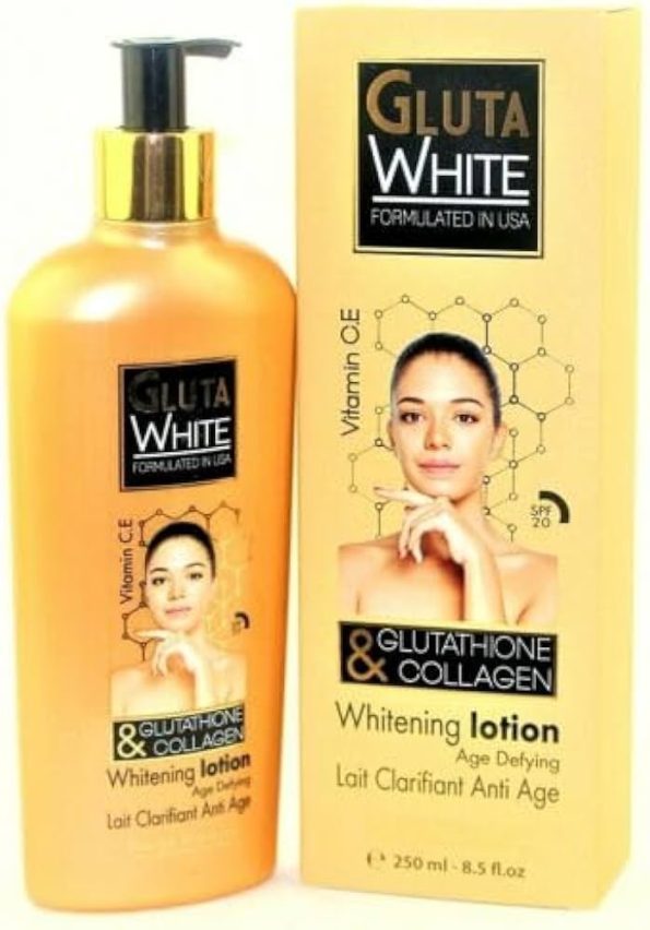 GLUTA WHITE GLUTATHIONE and COLLAGEN WHITENING BODY LOTION 250ML