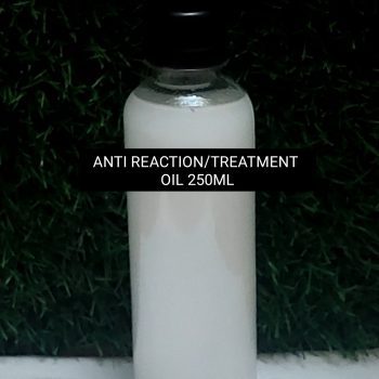 ANTI REACTION and TREATMENT OIL 250ml To be mix inside your Skincare Production to Fades White dot  n skin irritation