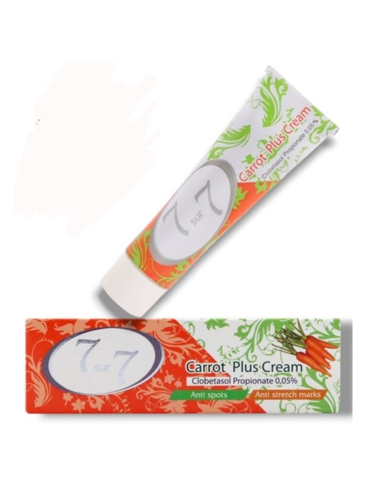 7 SUR 7 CARROT PLUS CREAM TUBE 50g Lightening