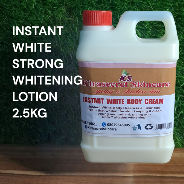 INSTANT WHITE BODY LOTION 15 SHADES VERY STRONG WHITENING 2.5KG