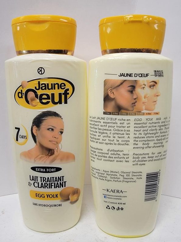 JAUNE DEOUF EGG YOLK LIGHTENING BODY LOTION 7DAYS 450ML