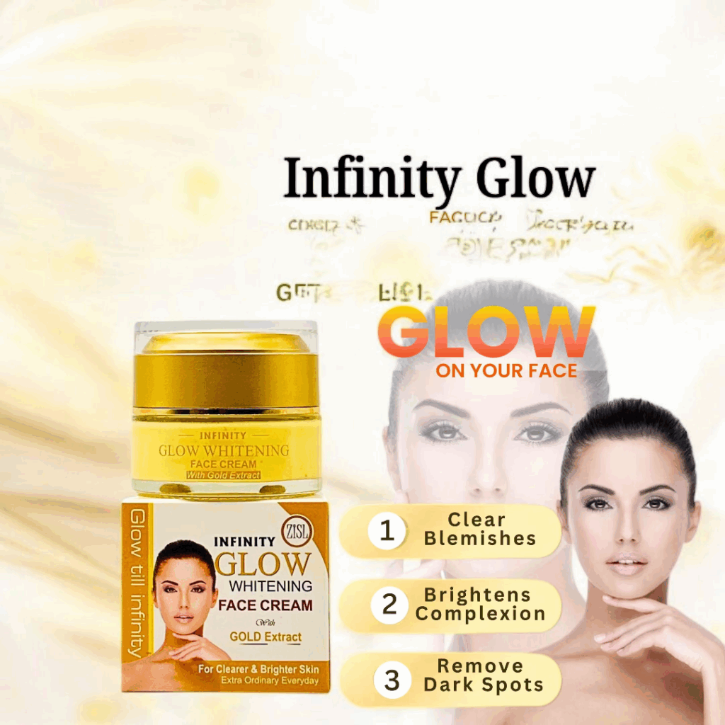 INFINITY GLOW WHITENING FACE CREAM with GOLD EXTRACT 50g