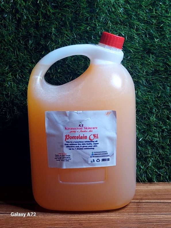 PORCELAIN WHITENING BODY OIL 15 Shade 5LITRE SUPER STRONG It Whiten the Skin very Fast