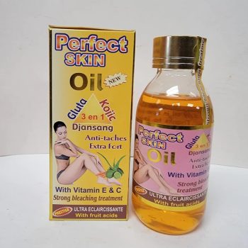 PERFECT SKIN OIL GLUTA KOJIC WITH VITAMIN E & C STRONG BLEACHING TREATMENT OIL 150ml