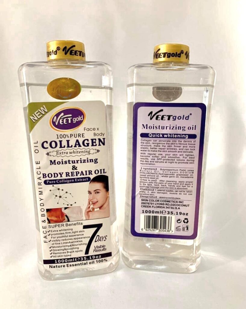 VEETGOLD COLLAGEN REPAIR BODY OIL 1LITER