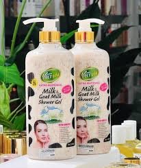 VEETGOLD MILK & GOAT MILK SHOWER GEL EXTRA WHITENING spf25 1000ml