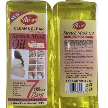 VEETGOLD CLEAN & CLEAR STRETCHMARK OIL 1LTR