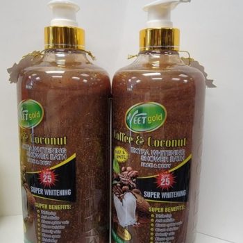 VEETGOLD COFFEE & COCONUT ×3 TRIPLE EXTRA WHITENING SHOWER BATH 1000ml