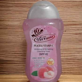 VEETGOLD PEACH & VITAMIN C WHITENING CLEANSING TONER 300ml