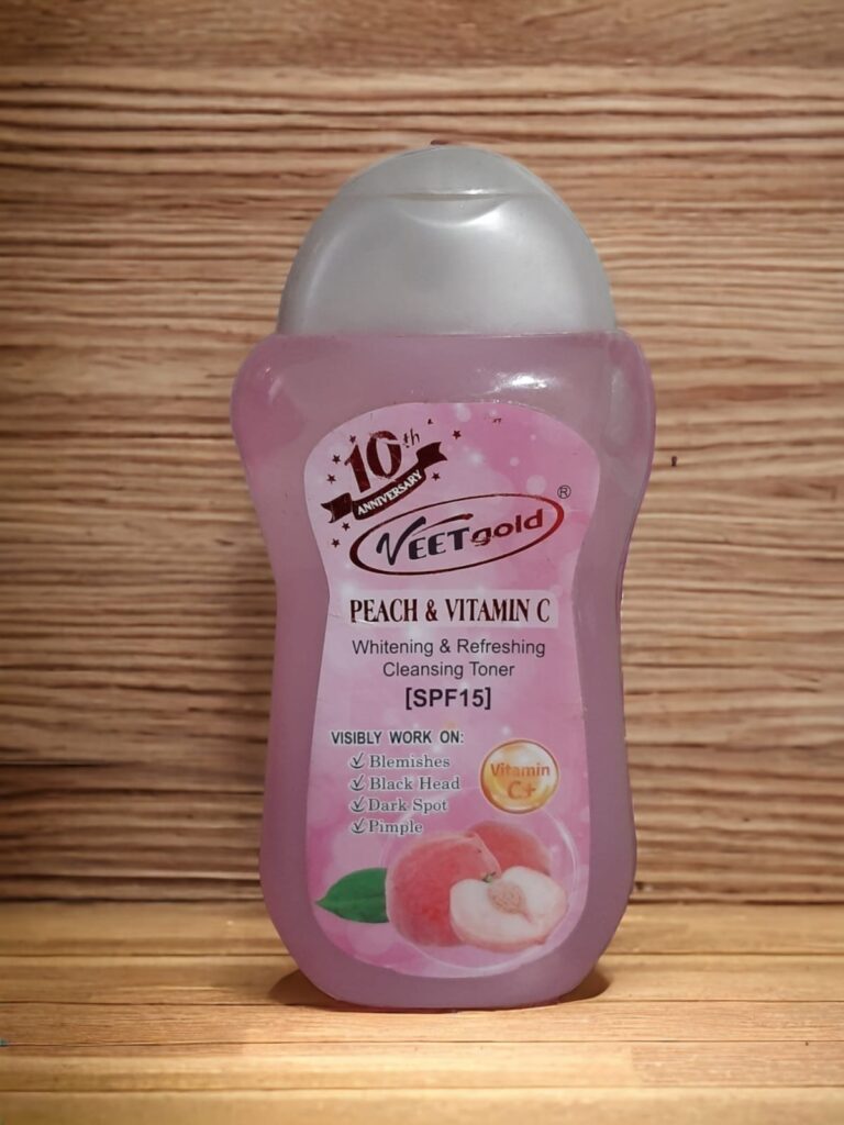 VEETGOLD PEACH & VITAMIN C WHITENING CLEANSING TONER 300ml