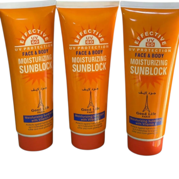 GOOD LIFE MOISTURIZING SUNBLOCK SUNSCREEN WITH VITAMIN E SPF 60 200ml