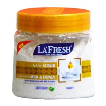 LA FRESH MILK & HONEY SCRUB 500ml