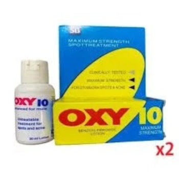 OXY 10 BENZOYL PEROXIDE CREAM ACNE TREATMENT 30ml