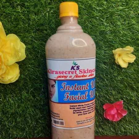 INSTANT WHITE FACIAL WASH  FAST WHITENING 15SHADE 1Litre To Whiten and Clear Darkspot out of your Face