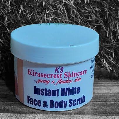 INSTANT WHITE FACE AND BODY SCRUB 15 Shades VERY STRONG WHITENING 200G