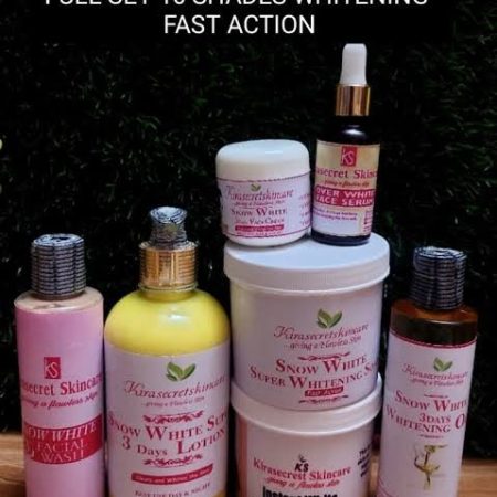 SNOW WHITE 3DAYS WHITENING FULL SET 15SHADES VERY STRONG WHITENING,It whiten and clear darkspot out of the Skin 2.4kg