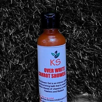 OVER WHITE STRONG WHITENING CARROT SHOWER GEL SUPER EFFECTIVE 250ML It Whiten and keep your Skin Flawless
