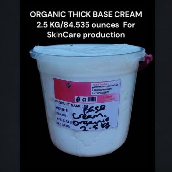 BASE CREAM Thick ORGANIC 2.5KG For SkinCare Production to promix