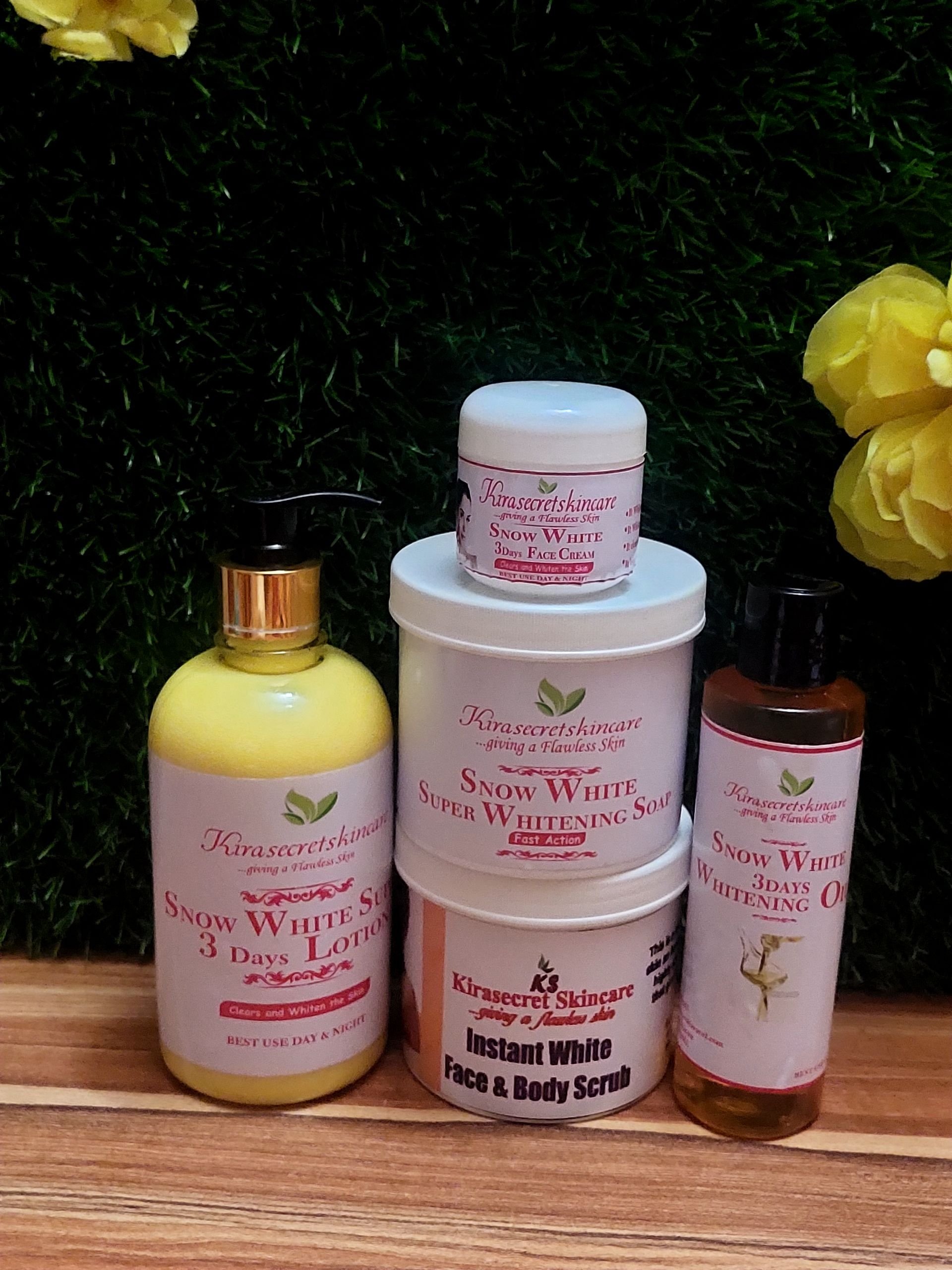 SNOW WHITE 3DAYS WHITENING FULL SET 15SHADES VERY STRONG WHITENING,It whiten and clear darkspot out of the Skin 2kg