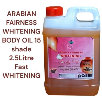 ARABIAN FAIRNESS WHITENING BODY OIL 15SHADE STRONG WHITENING SUPER EFFECTIVE 2.5LITER