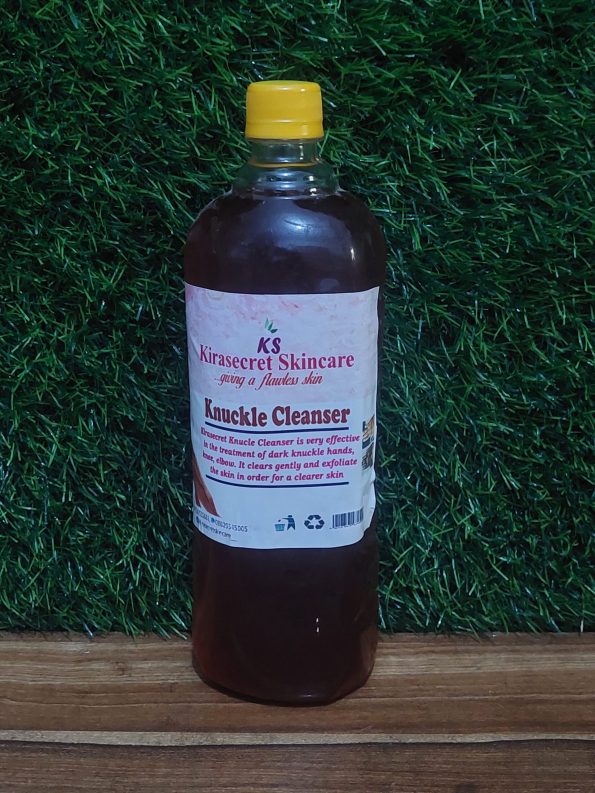 KNUCKLE REMOVER CLEANSER 1 LITER To clean away dark knuckle feet,hands,Elbow fast