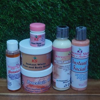 INSTANT WHITE 15 SHADES VERY STRONG WHITENING SET 1.6KG This set Whiten the Skin very Fast and Clean