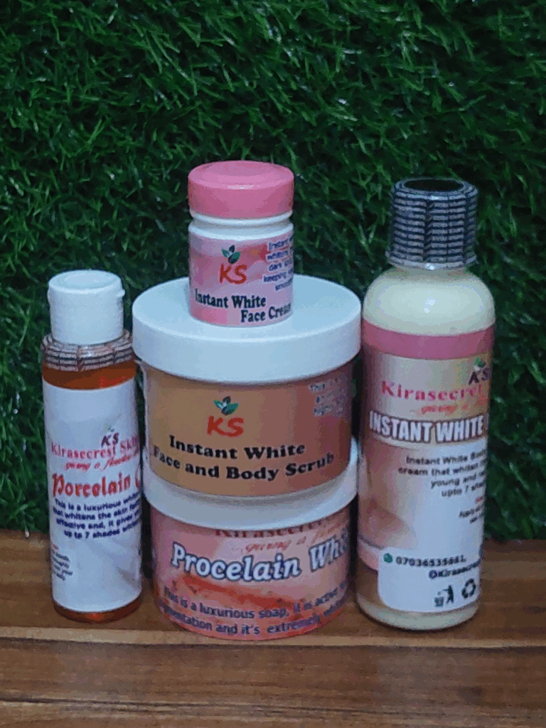 INSTANT WHITE 15 SHADES VERY STRONG WHITENING SET 1.4KG This set Whiten the Skin very Fast