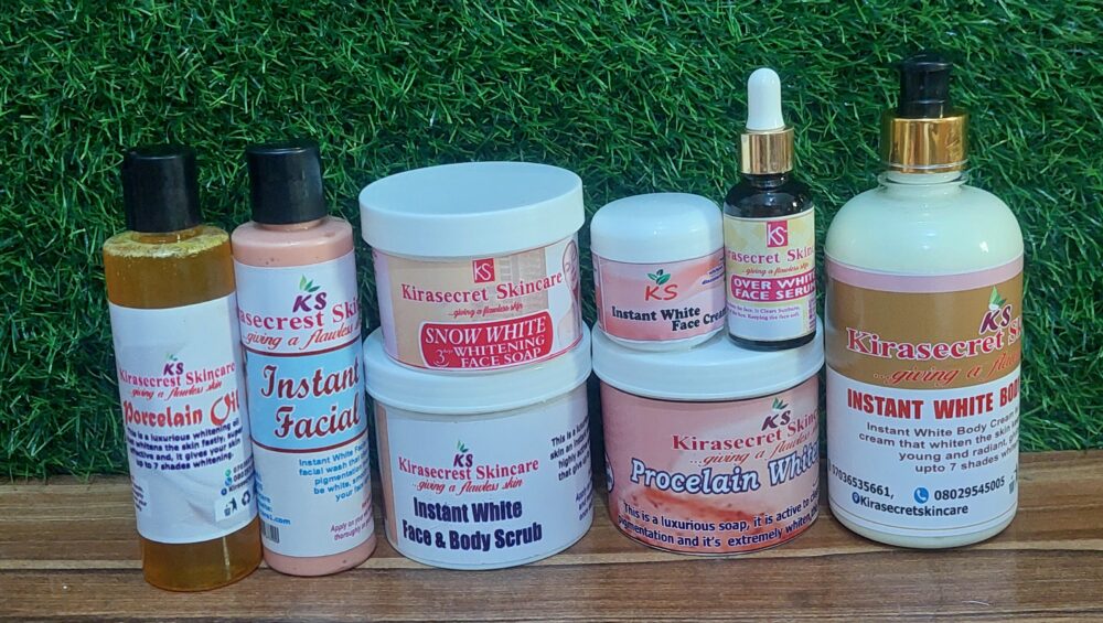 INSTANT WHITE 15 SHADES VERY STRONG WHITENING FULLEST SET 2.8KG This set Whiten the Skin very Fast and Clean