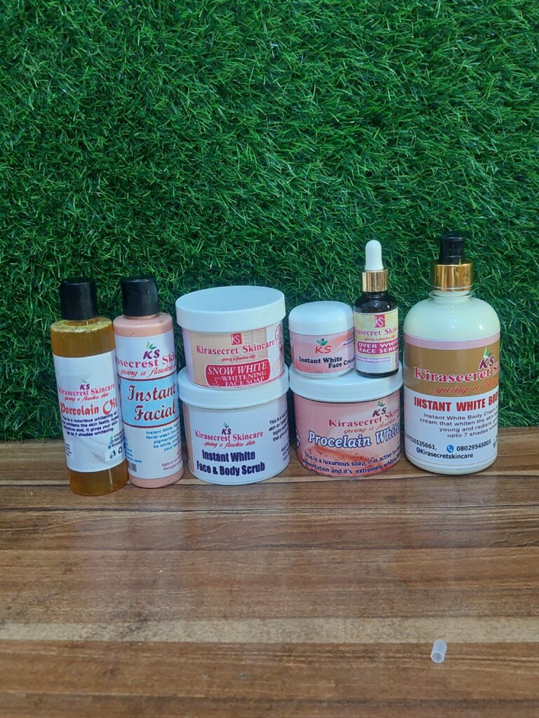 INSTANT WHITE 15 SHADES VERY STRONG WHITENING FULLEST SET 2.8KG This set Whiten the Skin very Fast and Clean